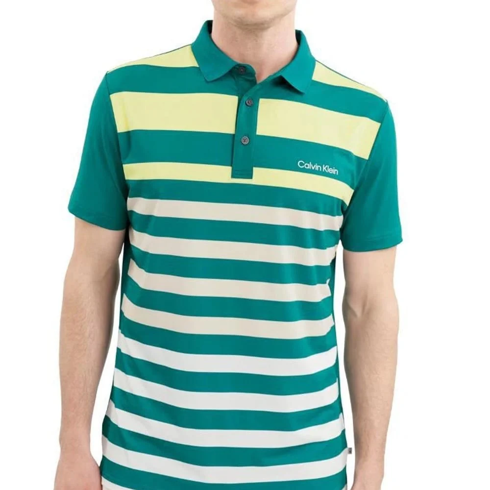 Calvin Klein Somerset Polo Shirt - Sea Green - Image 3