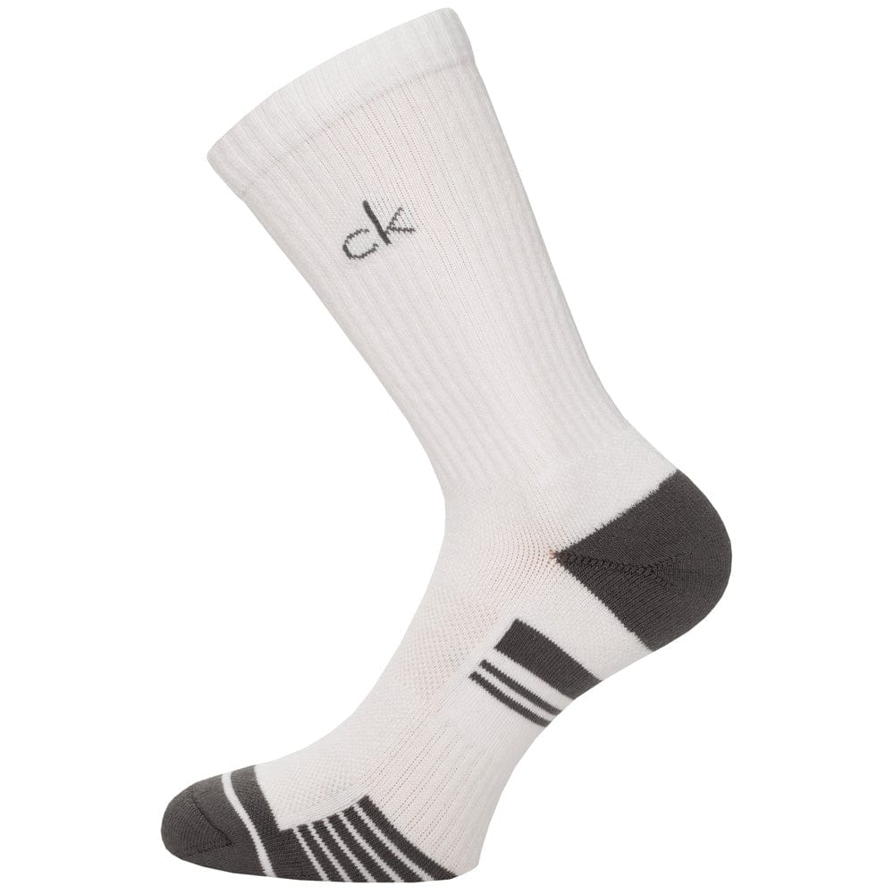 Calvin Klein Tech Crew Sock (3 Pack) - White/Grey OSFM - Image 2