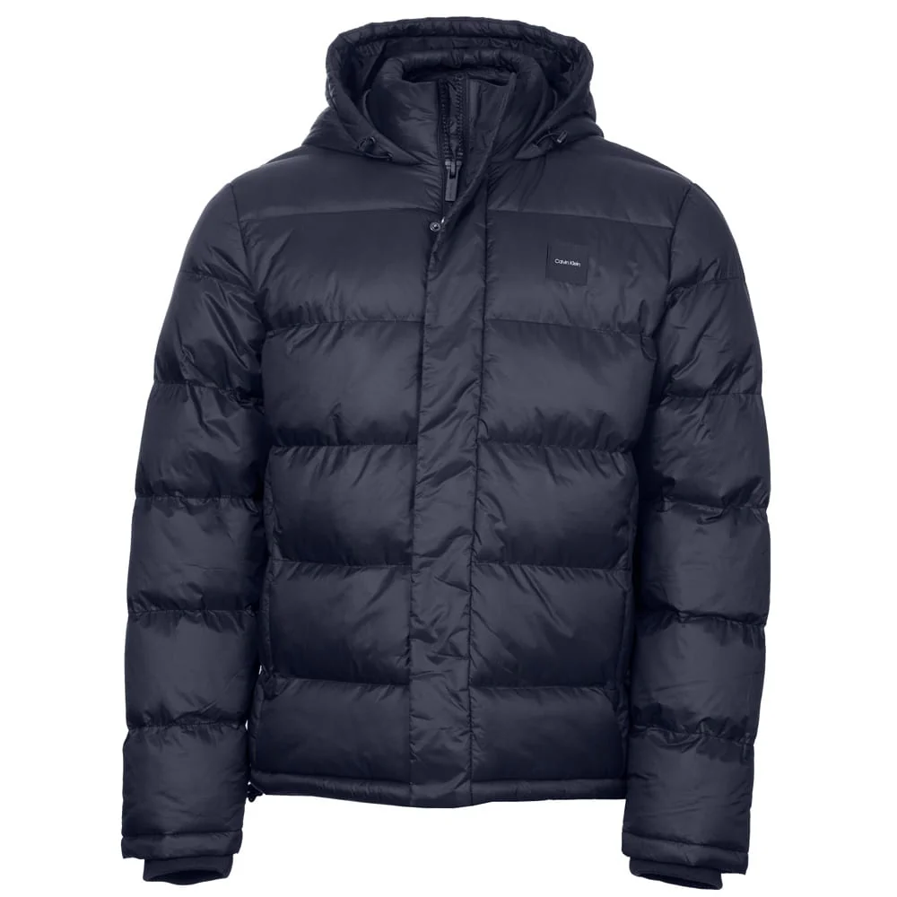 Calvin Klein Vanta Hooded Puffa Jacket - Navy