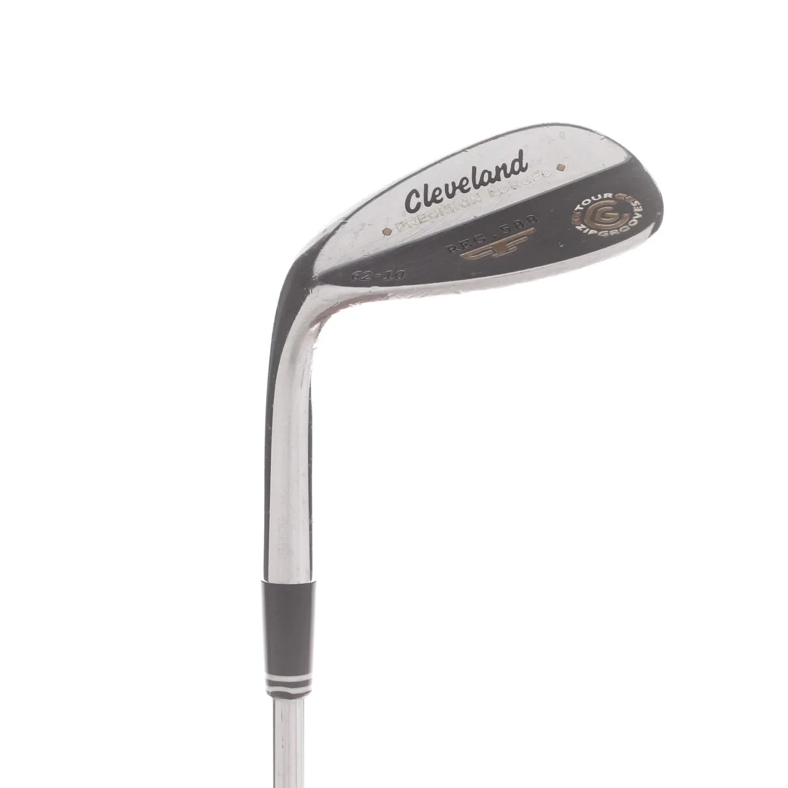 Cleveland 588 Precision Forged Steel Mens Left Hand Lob Wedge 62* 10 Bounce Stiff - Dynamic Gold S300