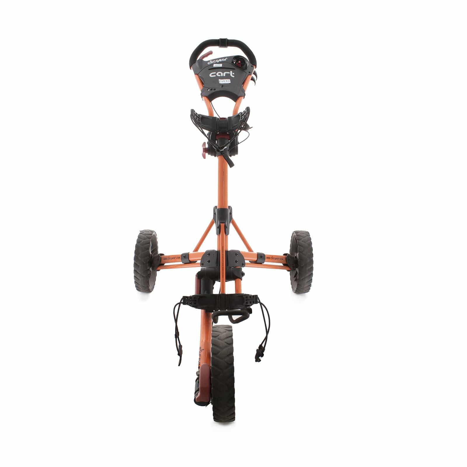 Clicgear 3-Wheel Push/Pull Trolley - Orange/Black - Image 2