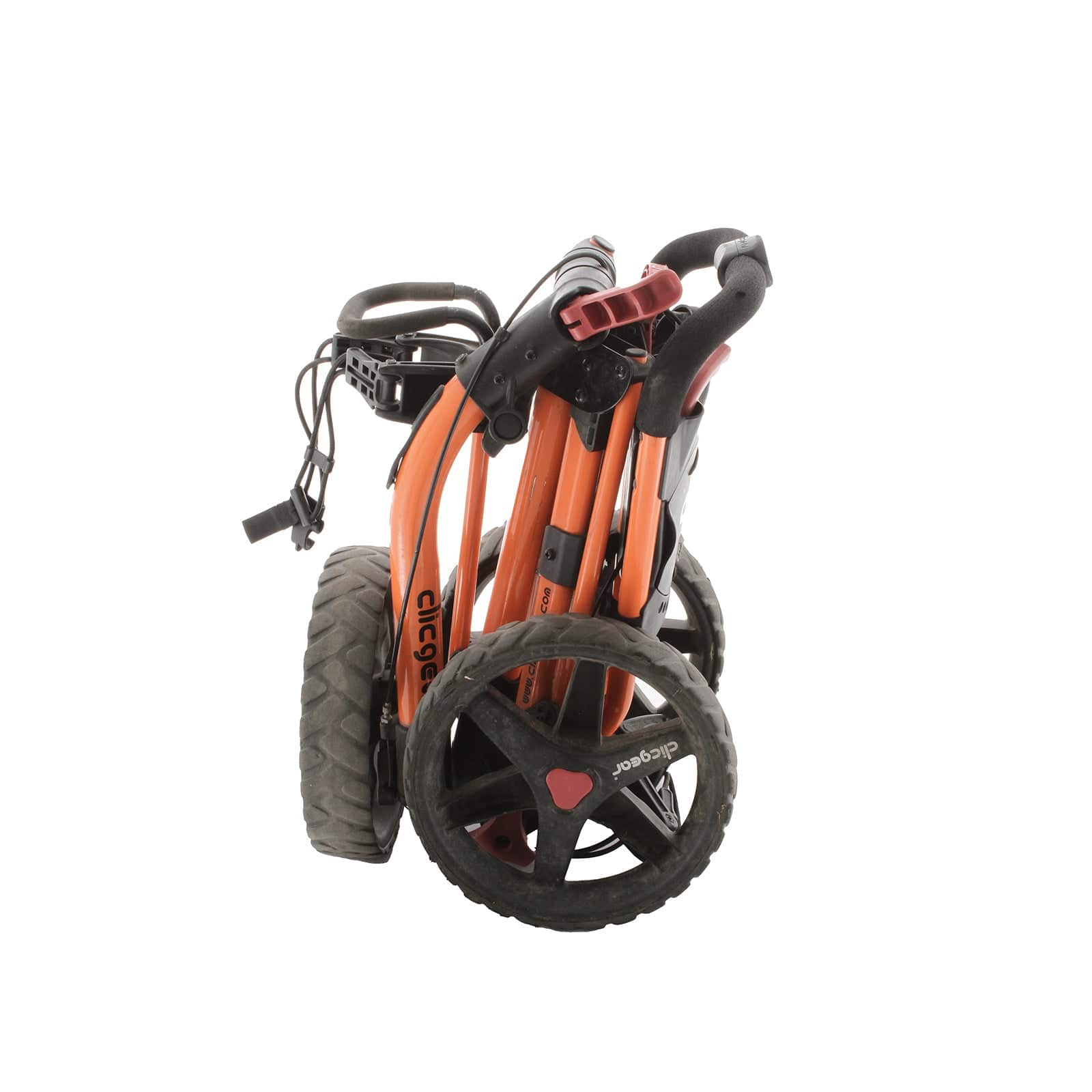 Clicgear 3-Wheel Push/Pull Trolley - Orange/Black - Image 5