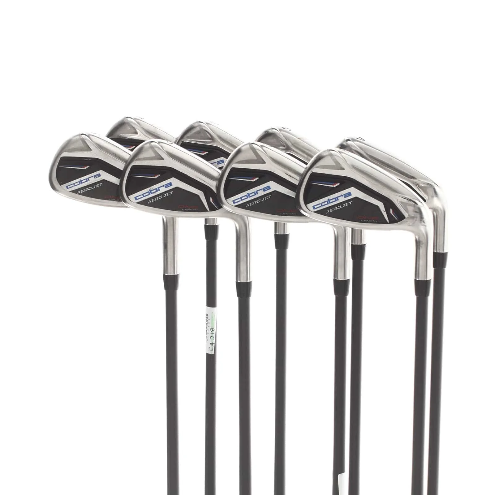 Cobra Aerojet One Length Graphite Mens Right Hand Irons 4-GW Stiff - KBS 85