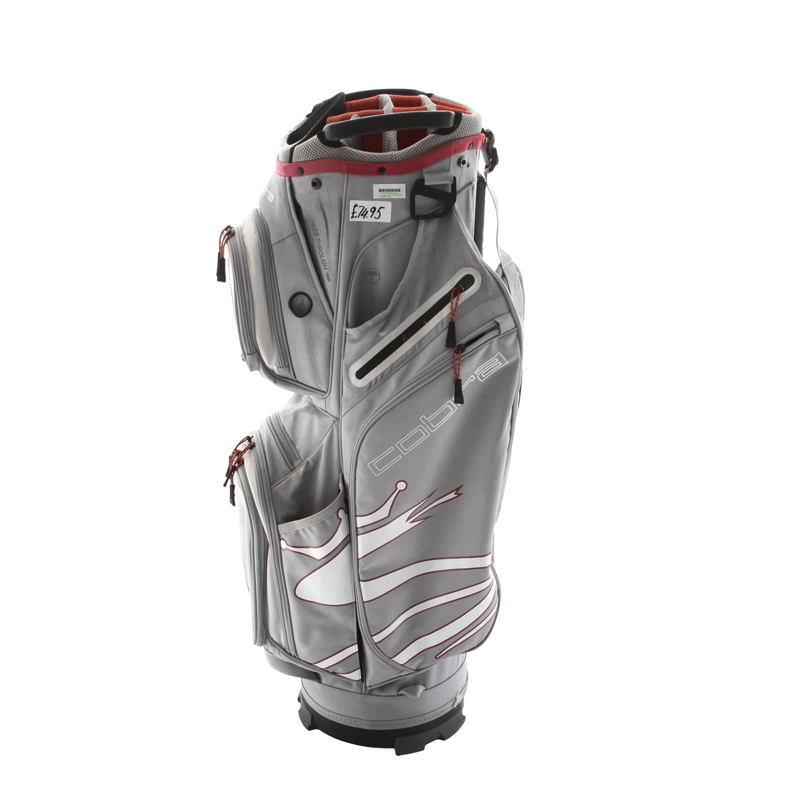 Cobra Cart Bag - Grey/White/Red