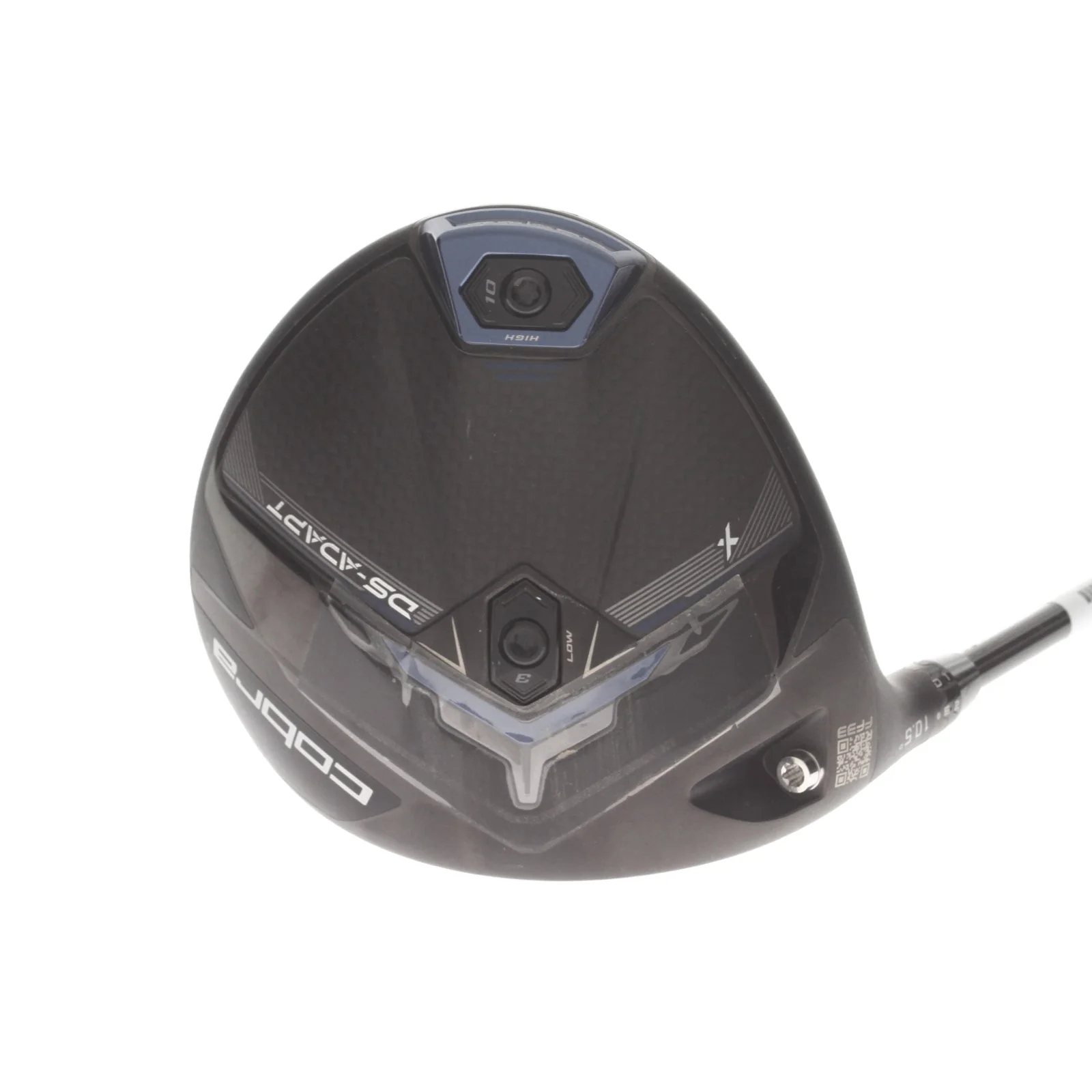 Cobra DS-Adapt X Graphite Mens Left Hand Driver 10.5* Stiff - Denali Black 6.0 60g