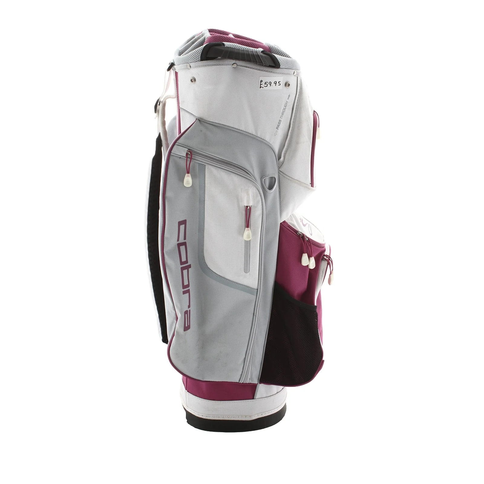 Cobra Fly XL Cart Bag - White/Pink - Image 3