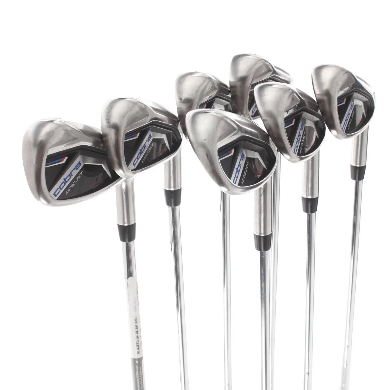 Cobra King Aerojet One Length Steel Mens Right Hand Irons 5-GW Regular - KBS Tour Light One Length - Image 2