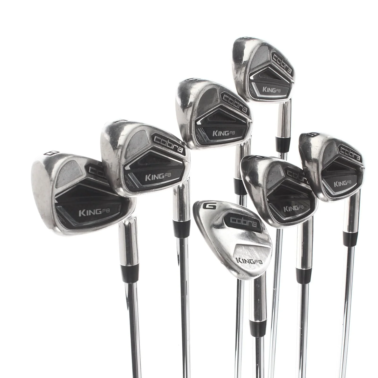 Cobra King F8 Steel Mens Right Hand Irons 5-GW Regular - True Temper XP90 - Image 2