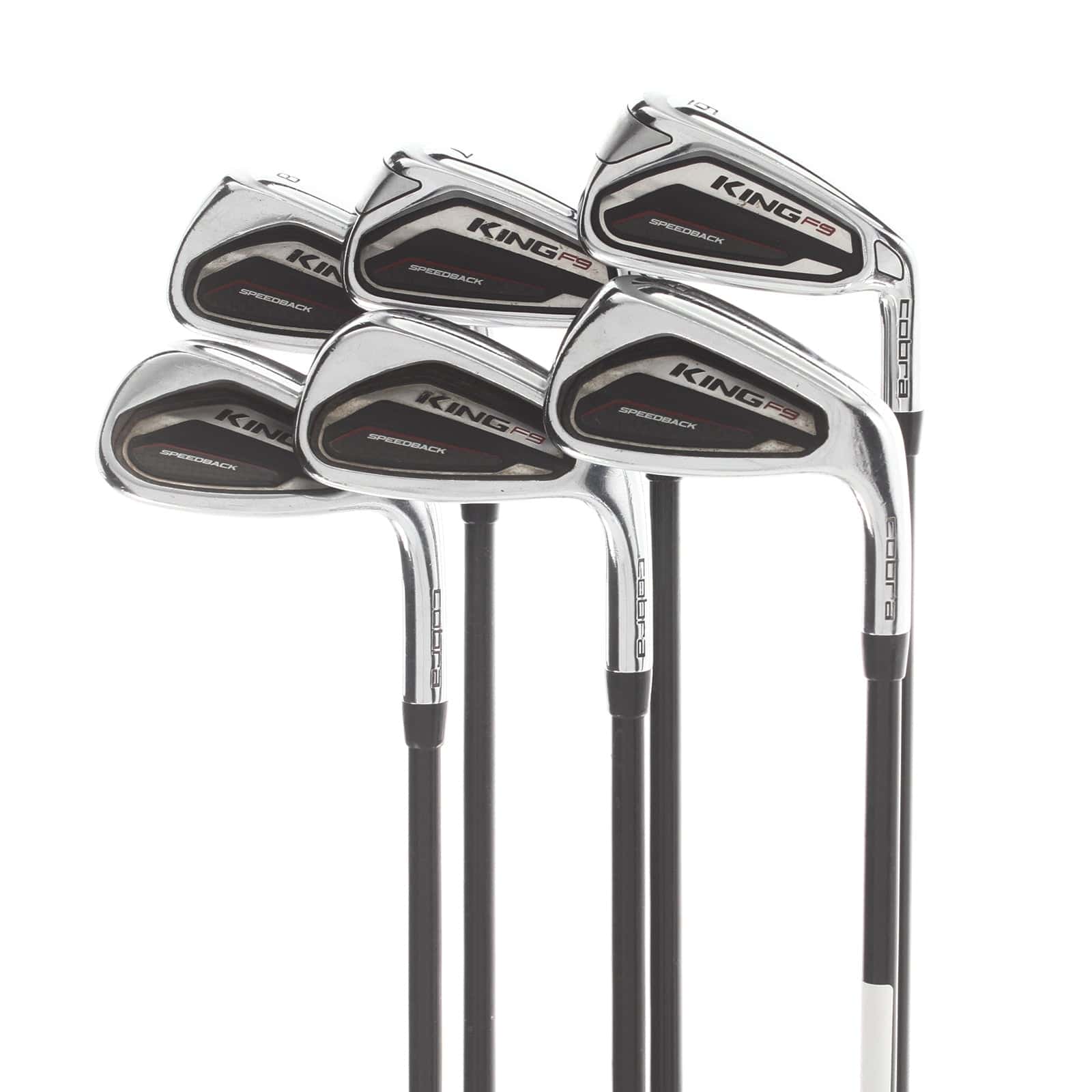 Cobra King F9 Graphite Mens Right Hand Irons 6-SW Regular - Fujikura Atmos 6R