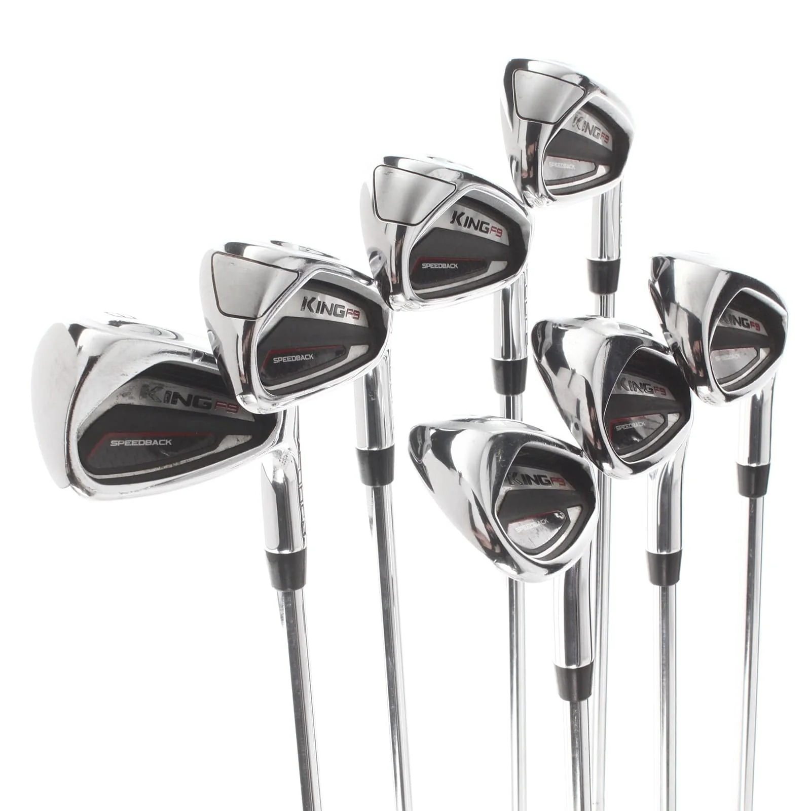 Cobra King F9 Steel Mens Right Hand Irons 5-SW Regular - KBS Tour 90 - Image 2