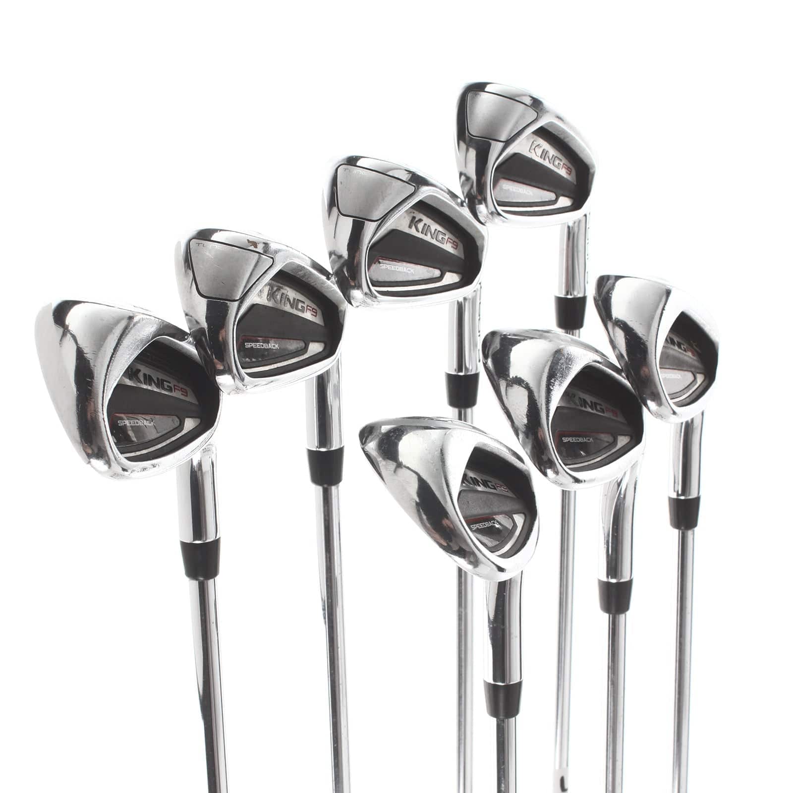 Cobra King F9 Steel Mens Right Hand Irons 5-SW Regular - KBS Tour 90 - Image 2