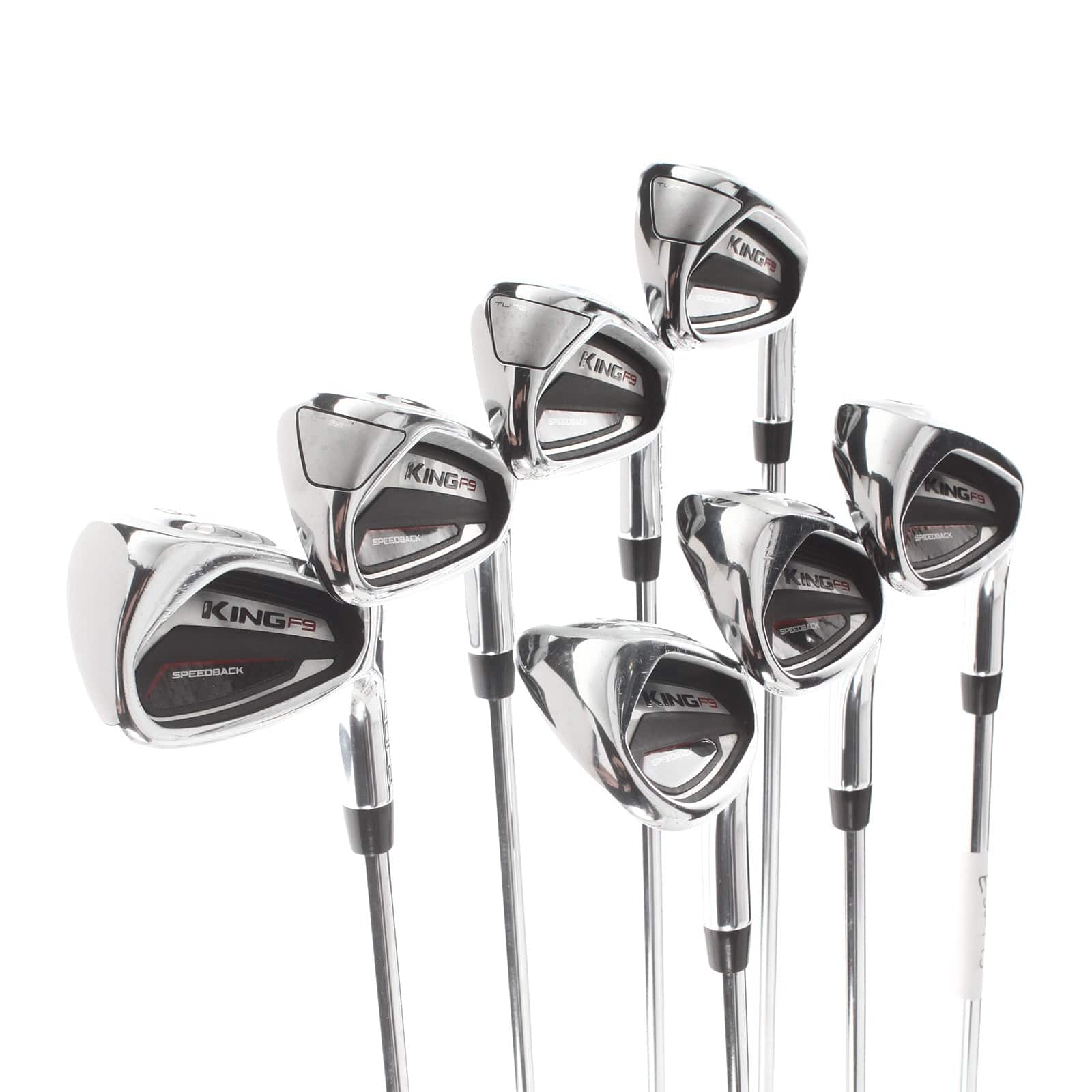 Cobra King F9 Steel Mens Right Hand Irons 5-SW Regular - KBS Tour 90 - Image 2