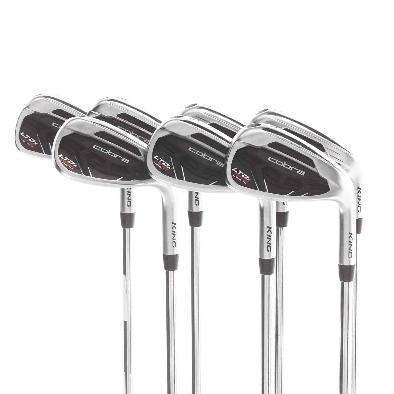 Cobra LTDx One Length Steel Mens Right Hand Irons 6-SW+GW Regular - KBS Tour 80