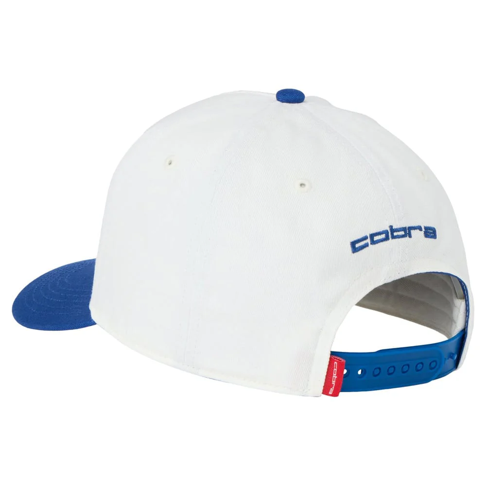 Cobra Structured Lineup Cap - Warm White/Clyde Royal/For All Time Red - Image 2