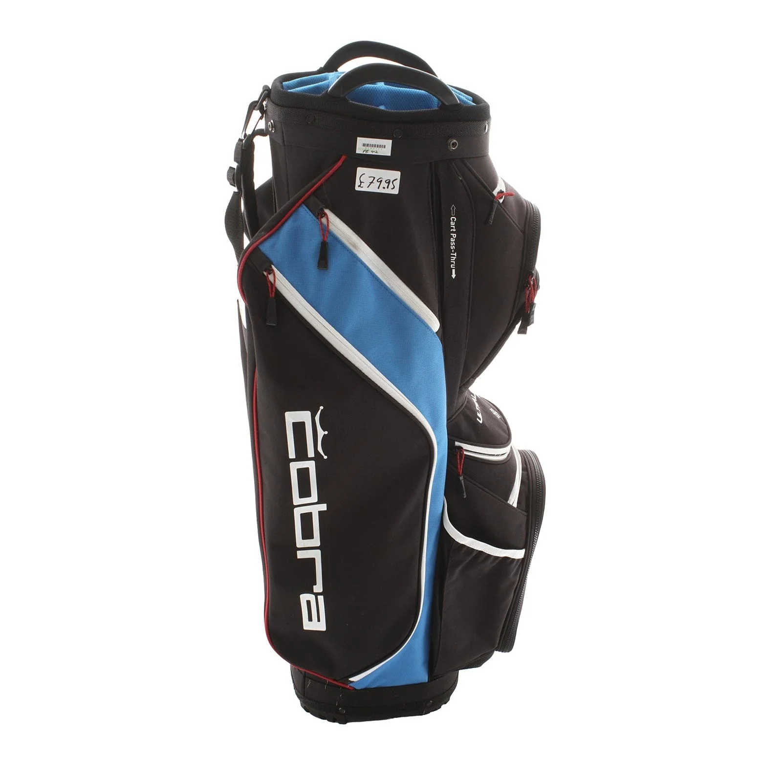 Cobra Ultralight Pro Cart Bag - Black/Blue - Image 3