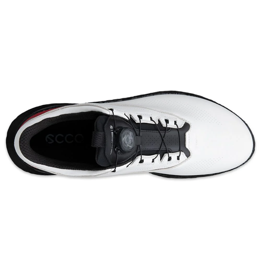 Ecco Golf Biom C5 BOA GORE-TEX Waterproof Spikeless Shoes - White/Chili Red - Image 4