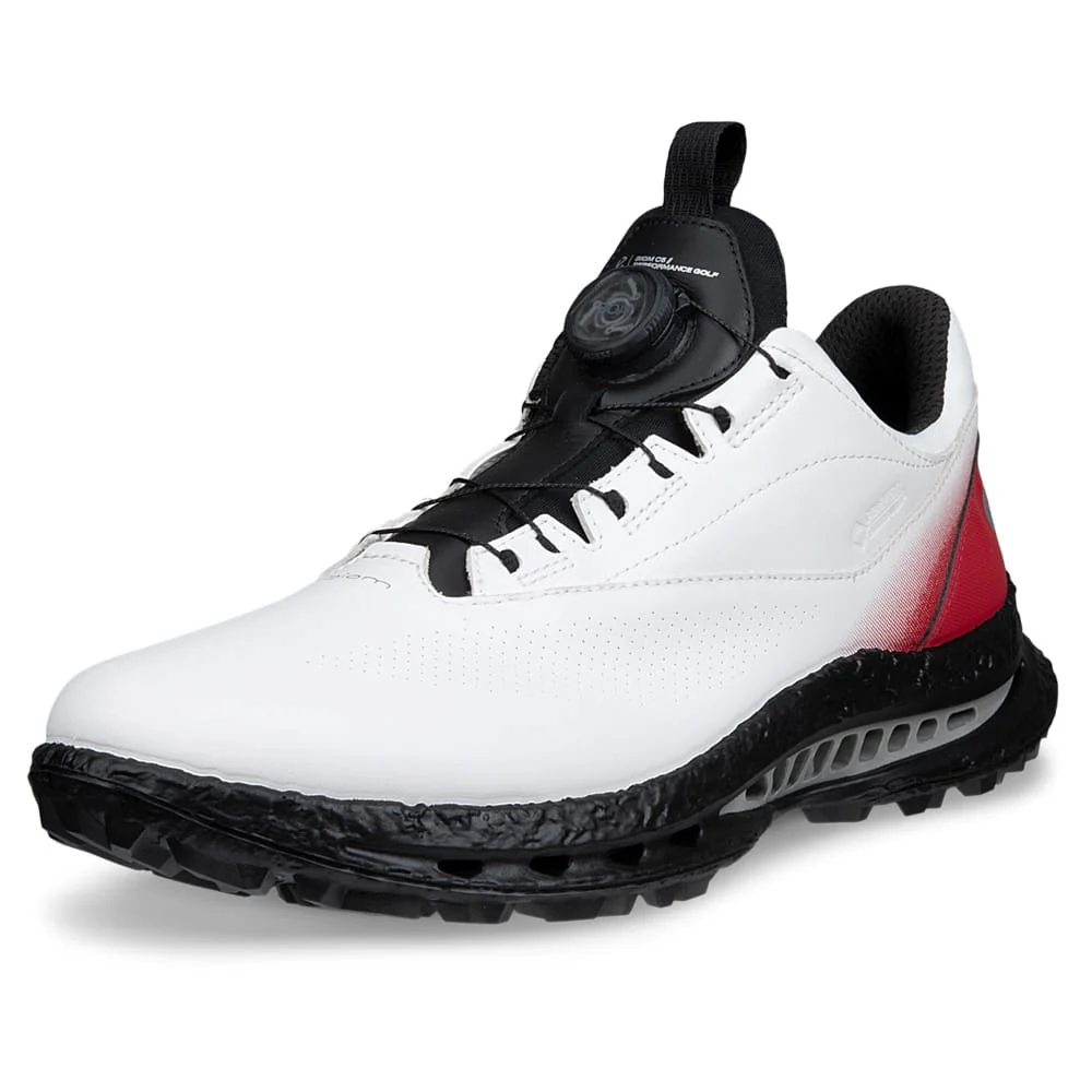 Ecco Golf Biom C5 BOA GORE-TEX Waterproof Spikeless Shoes - White/Chili Red - Image 5