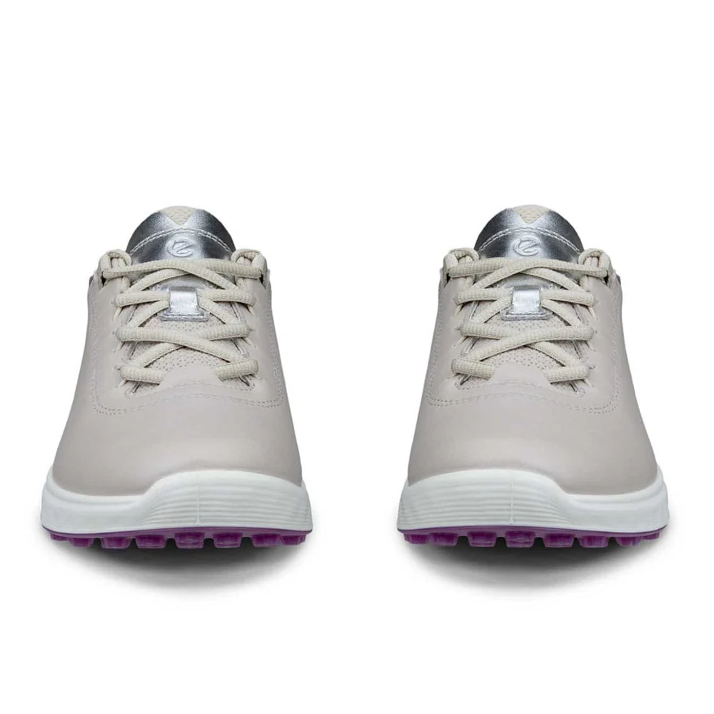Ecco Golf S-Casual Waterproof Ladies Spikeless Shoes - Gravel/Silver Metallic - Image 7