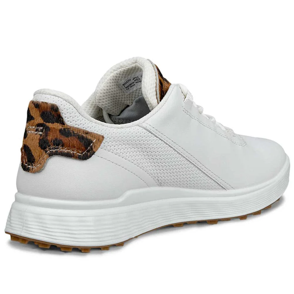 Ecco Golf S-Casual Waterproof Ladies Spikeless Shoes - White/Lion - Image 5