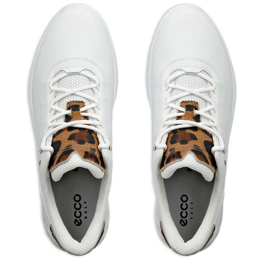Ecco Golf S-Casual Waterproof Ladies Spikeless Shoes - White/Lion - Image 6