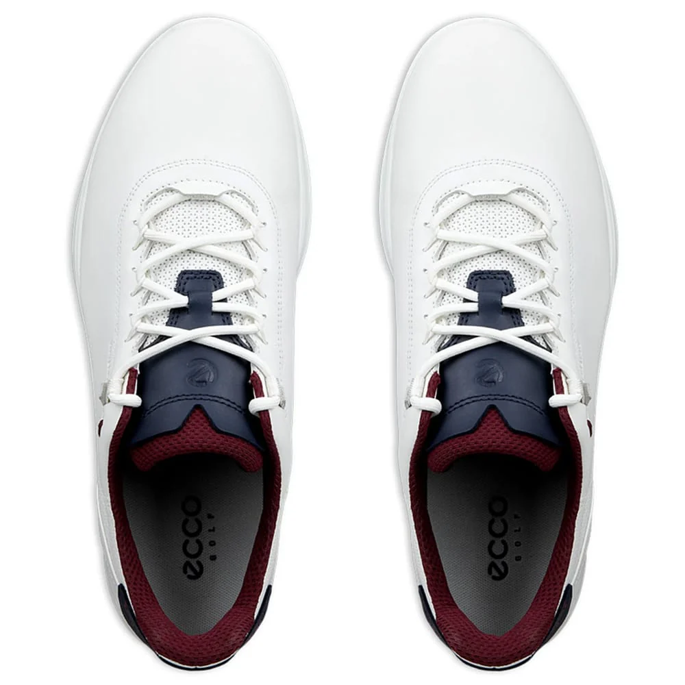 ECCO S-Casual Spikeless Waterproof Shoes - White/Marine - Image 3