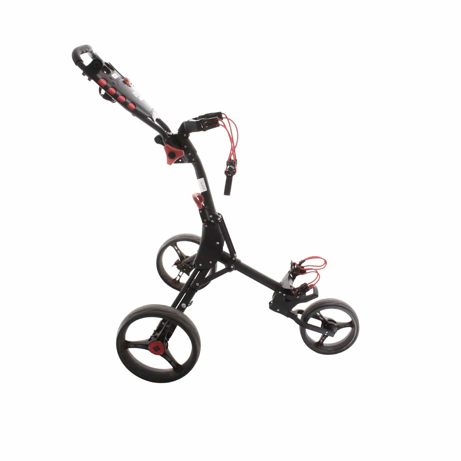 Eze Glide Compact Plus 3-Wheel Push/Pull Trolley - Black/Red - Image 3