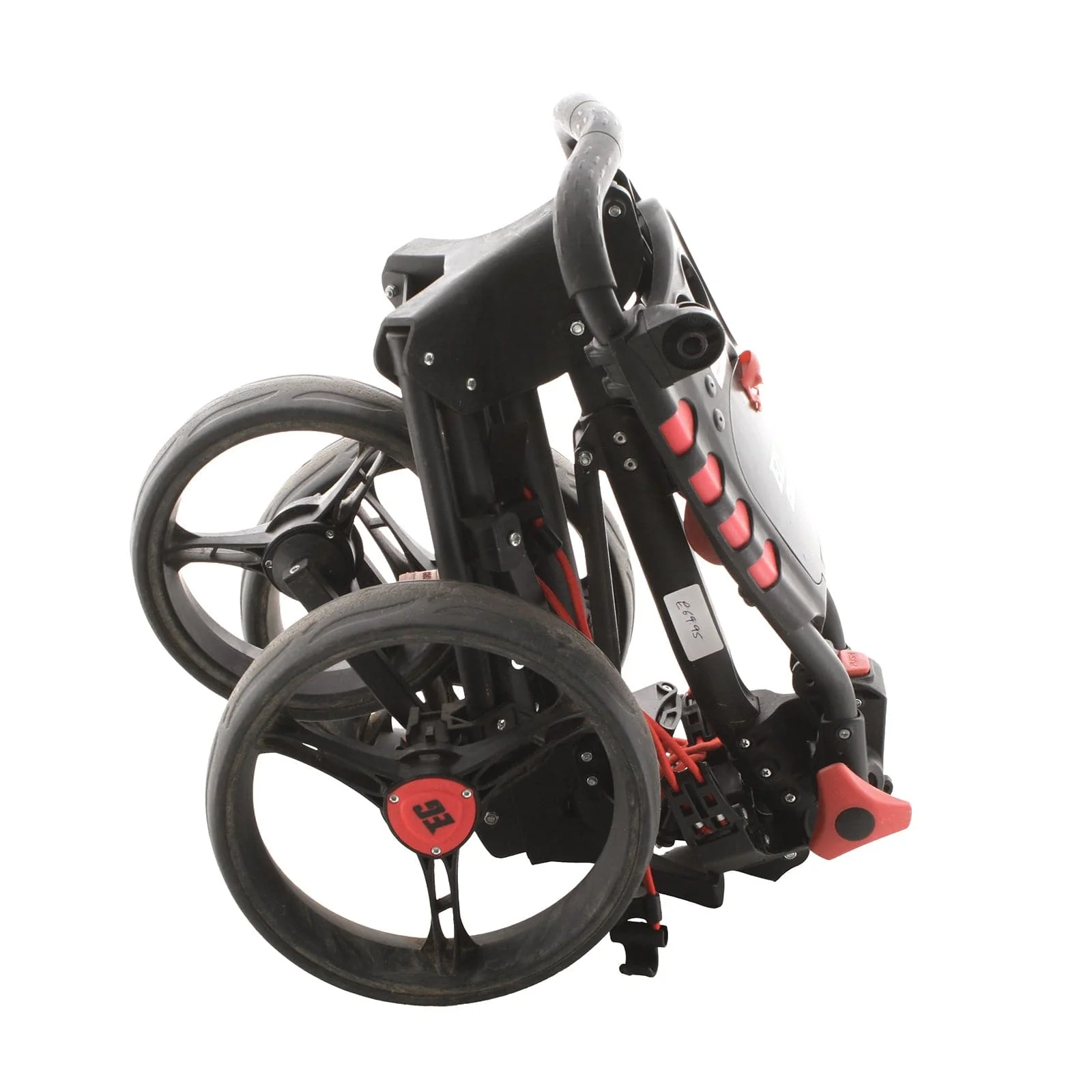 Eze Glide Compact Plus 3-Wheel Push/Pull Trolley - Black/Red - Image 5