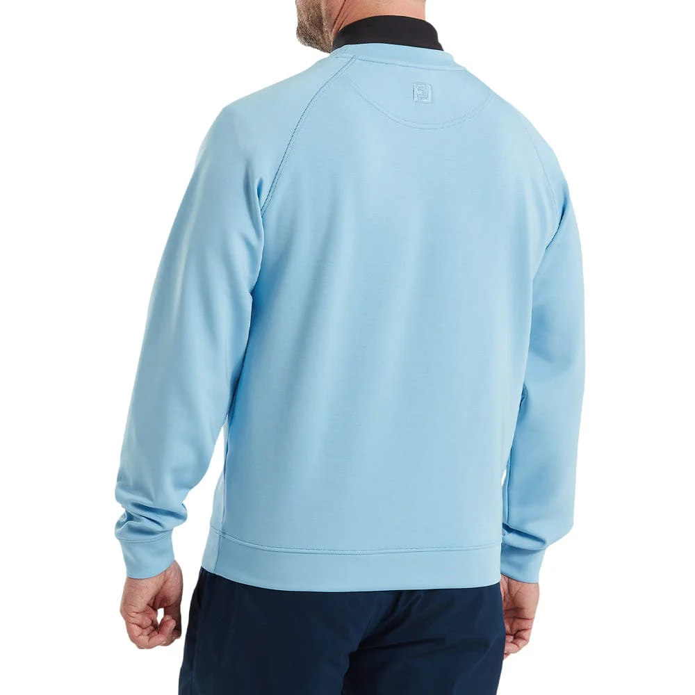 FootJoy Crew Neck Sweatshirt - Blue Reef - Image 4