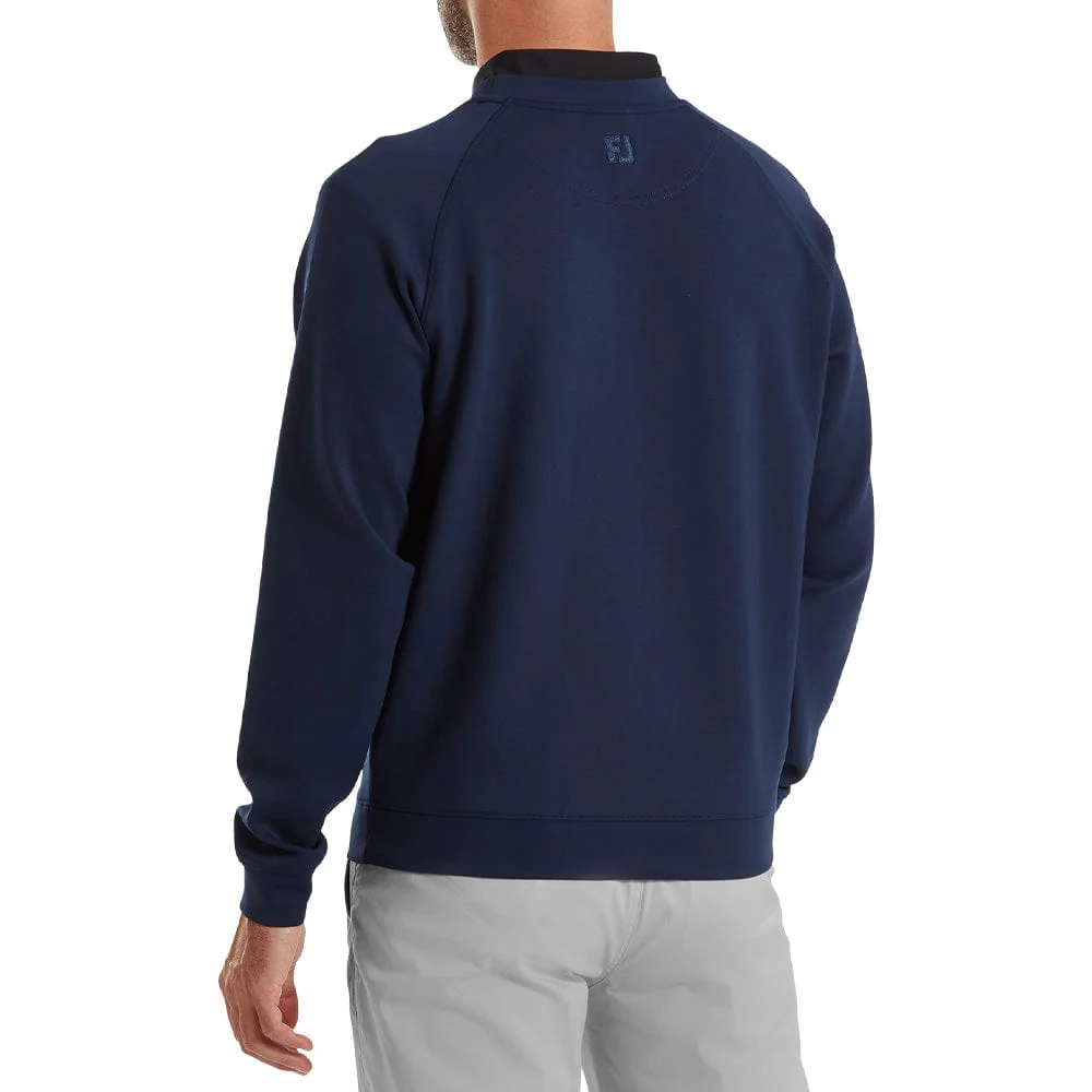 FootJoy Crew Neck Sweatshirt - Navy - Image 4