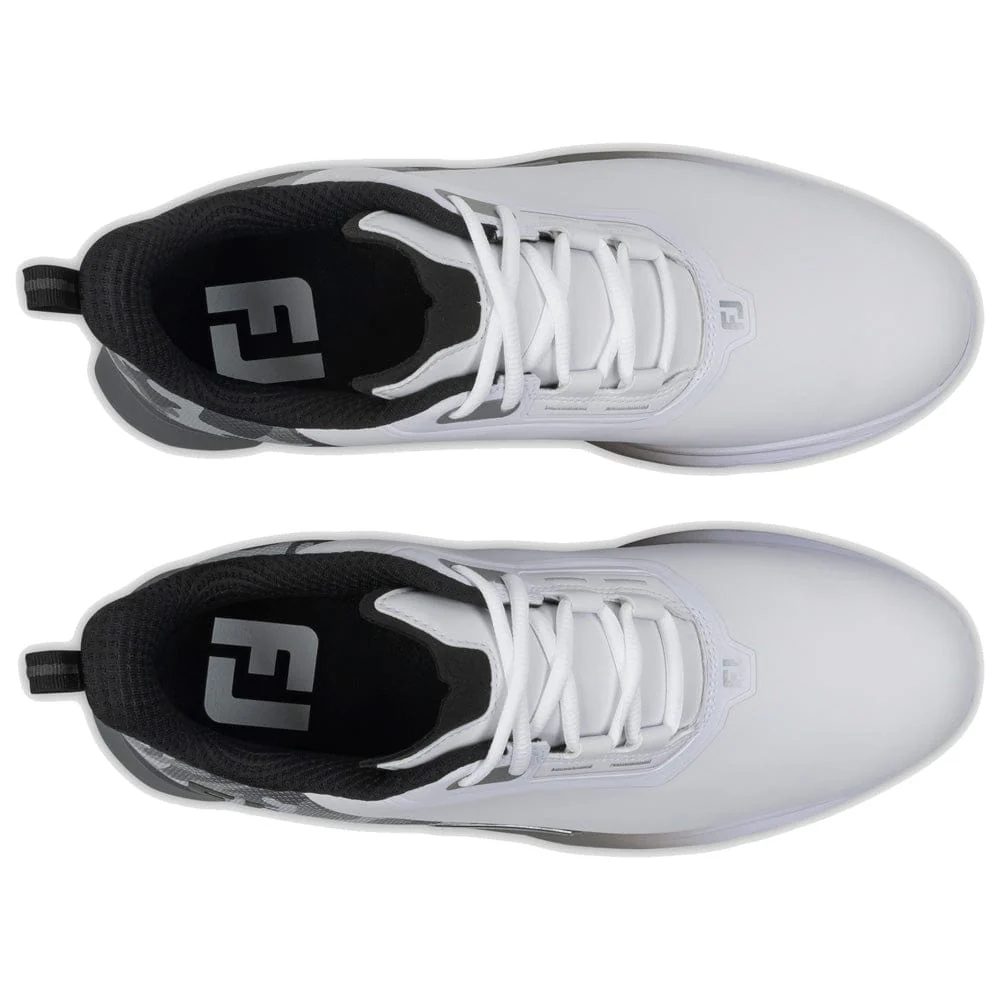 FootJoy Fuel Spikeless Waterproof Shoes - White/Grey/Black - Image 4