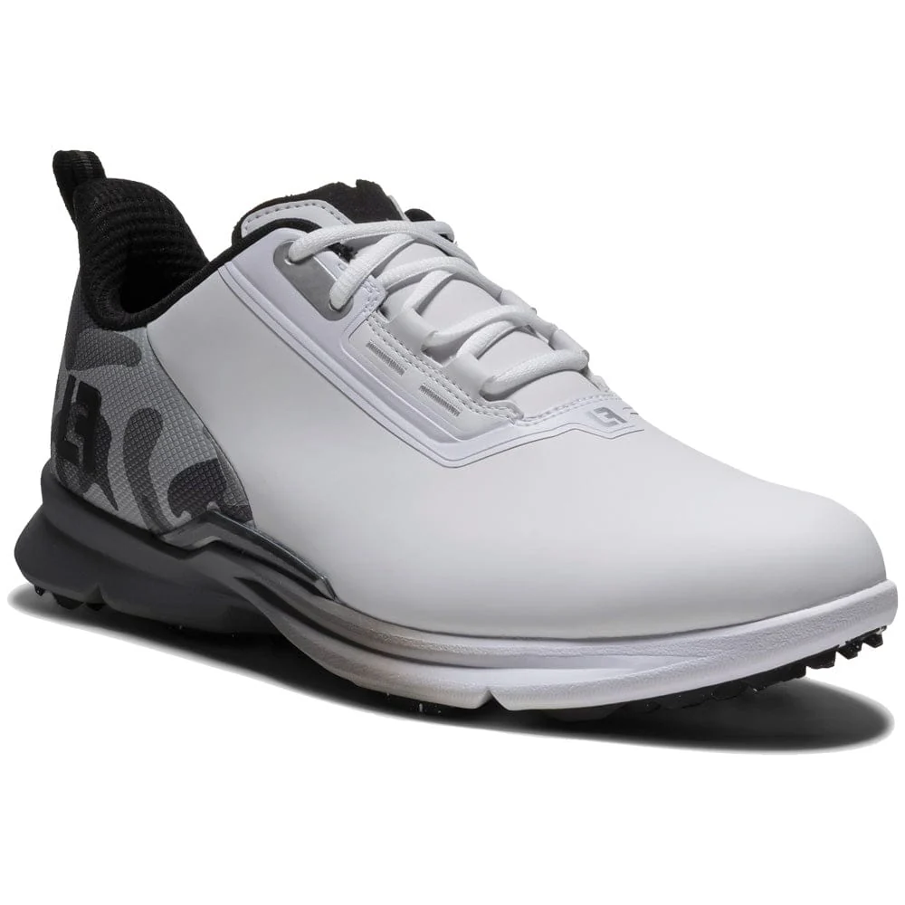 FootJoy Fuel Spikeless Waterproof Shoes - White/Grey/Black - Image 5