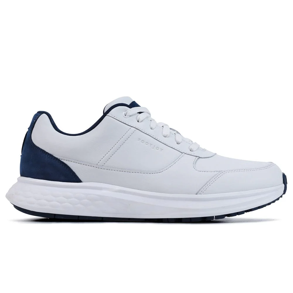 FootJoy Hampton Waterproof Spikeless Shoes - White/Navy