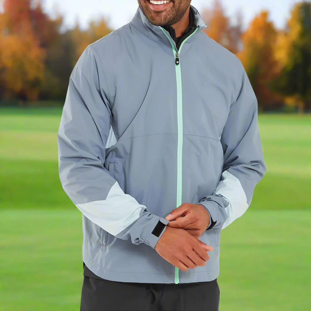 FootJoy HydroLite X Waterproof Suit - Flint/Niagara/Navy - Image 9