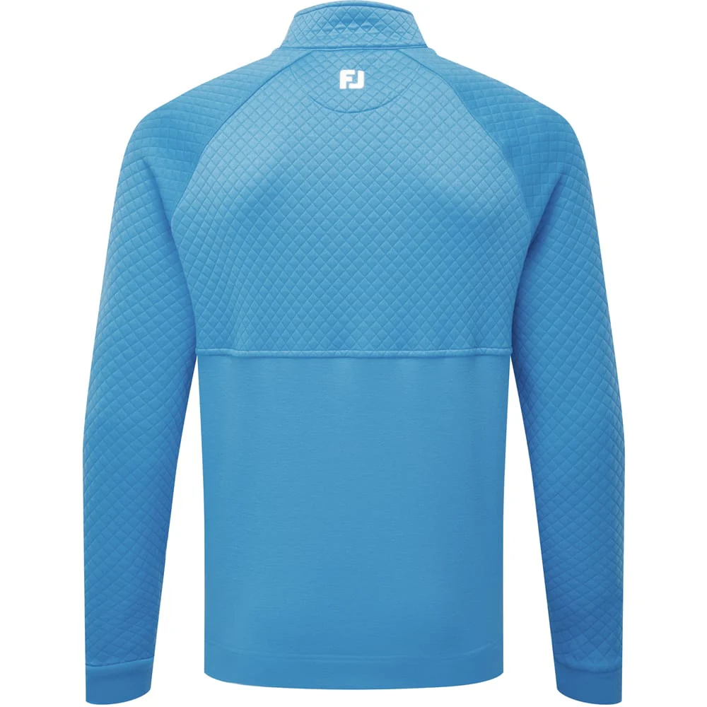 FootJoy Jacquard Thermal 1/4 Zip Chillout - High Tide - Image 2