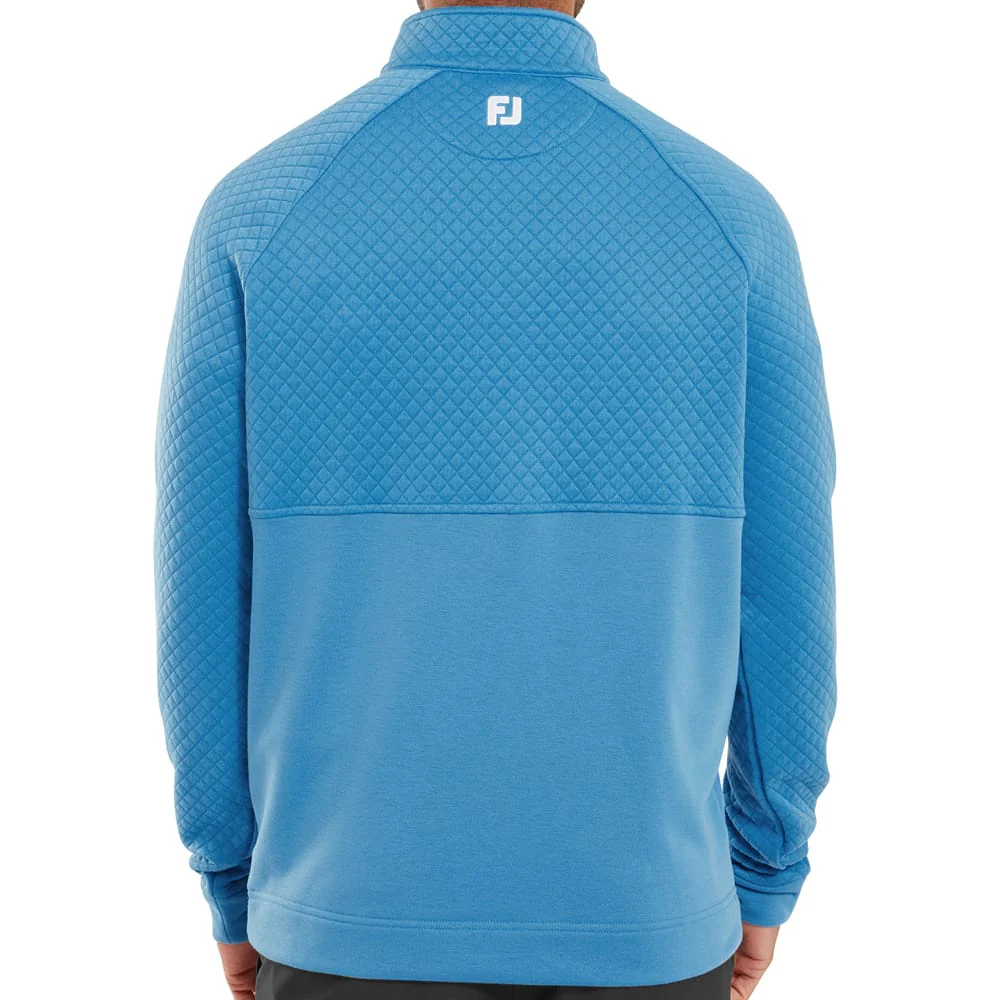 FootJoy Jacquard Thermal 1/4 Zip Chillout - High Tide - Image 5