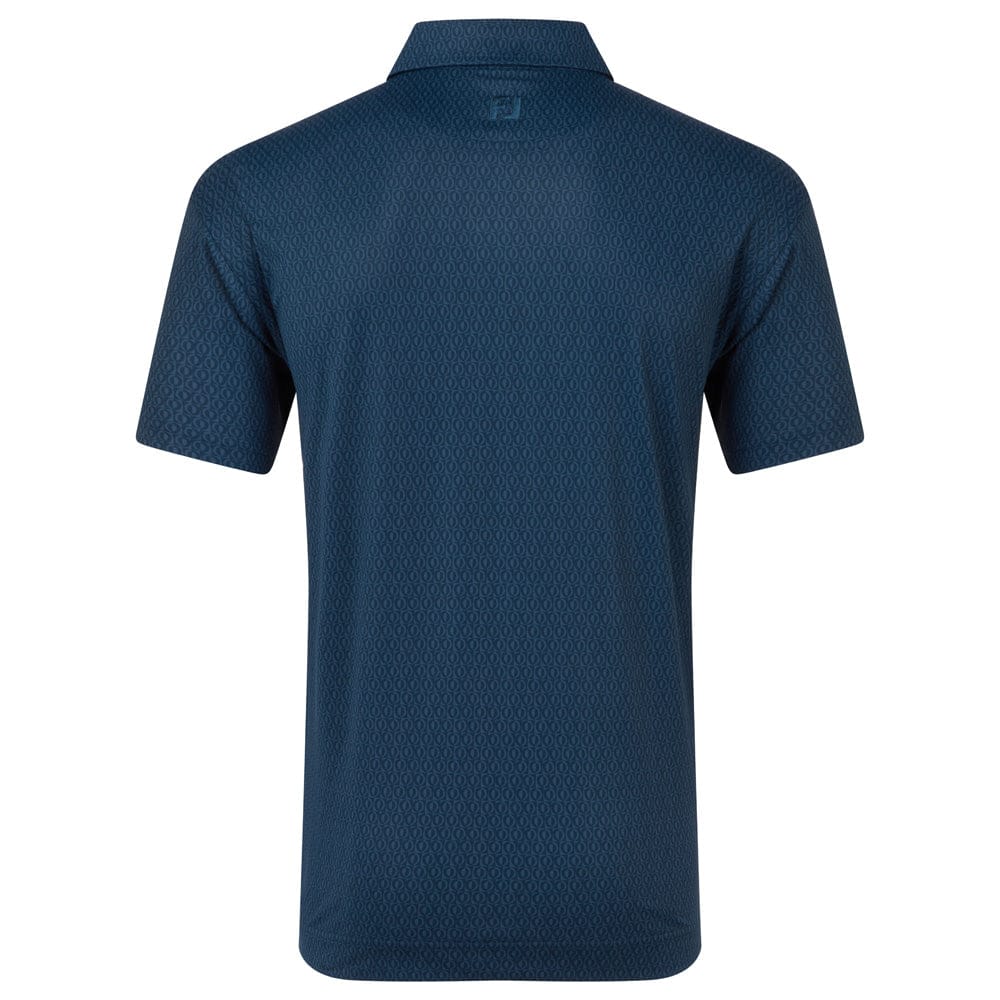 FootJoy Modernist Geo Pique Polo Shirt - Navy Tonal - Image 2
