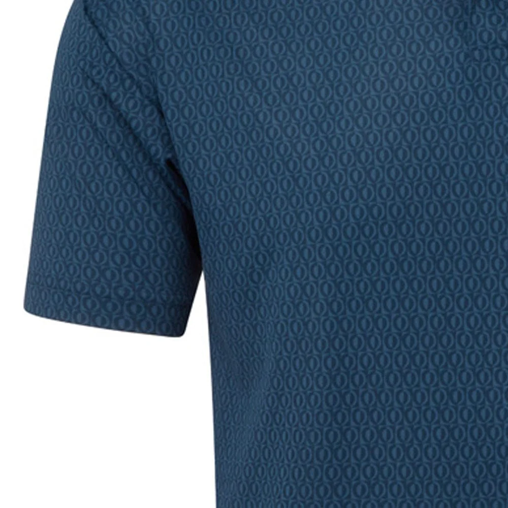 FootJoy Modernist Geo Pique Polo Shirt - Navy Tonal - Image 4