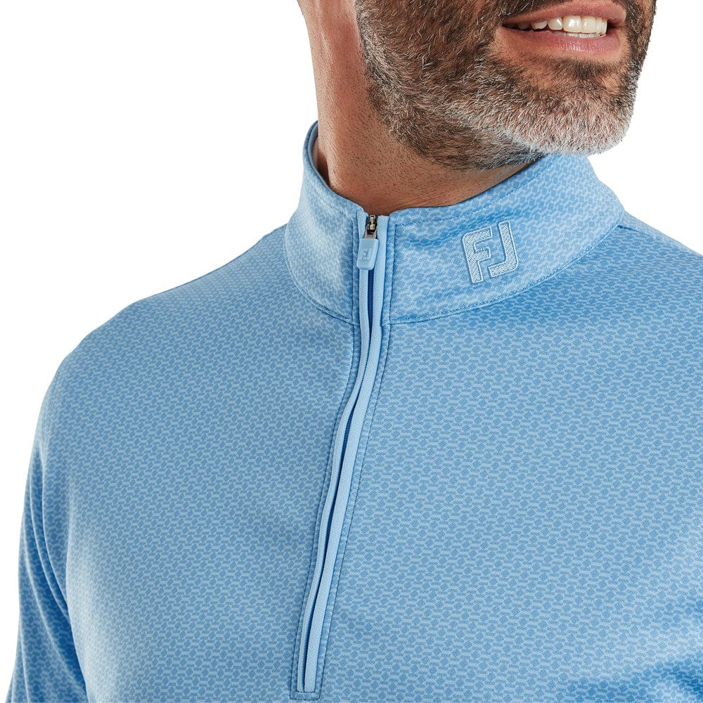 FootJoy Nautical Flag Tonal Chillout 1/4 Zip Pullover - Blue Reef/Deep Reef - Image 5