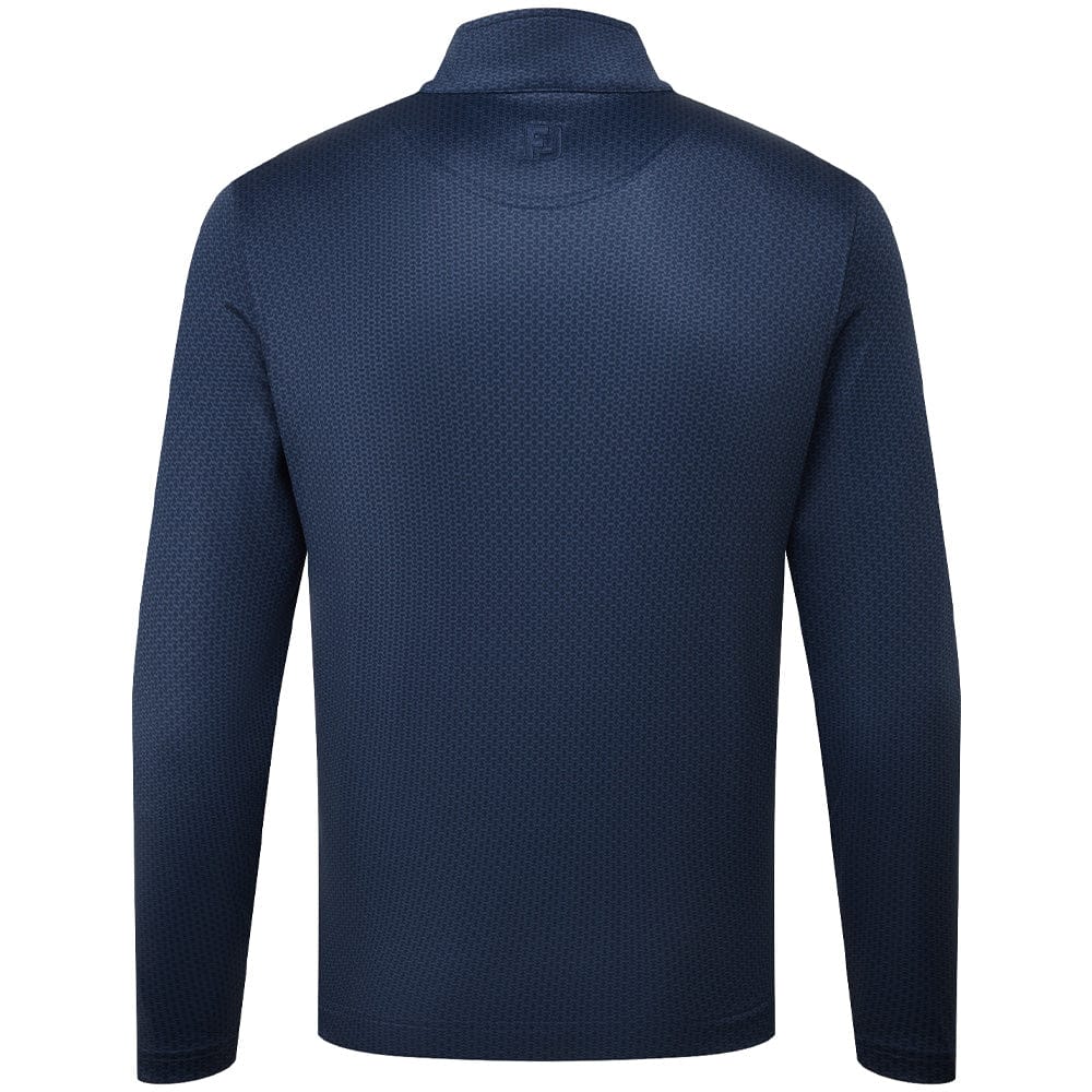 FootJoy Nautical Flag Tonal Chillout 1/4 Zip Pullover - Navy - Image 2