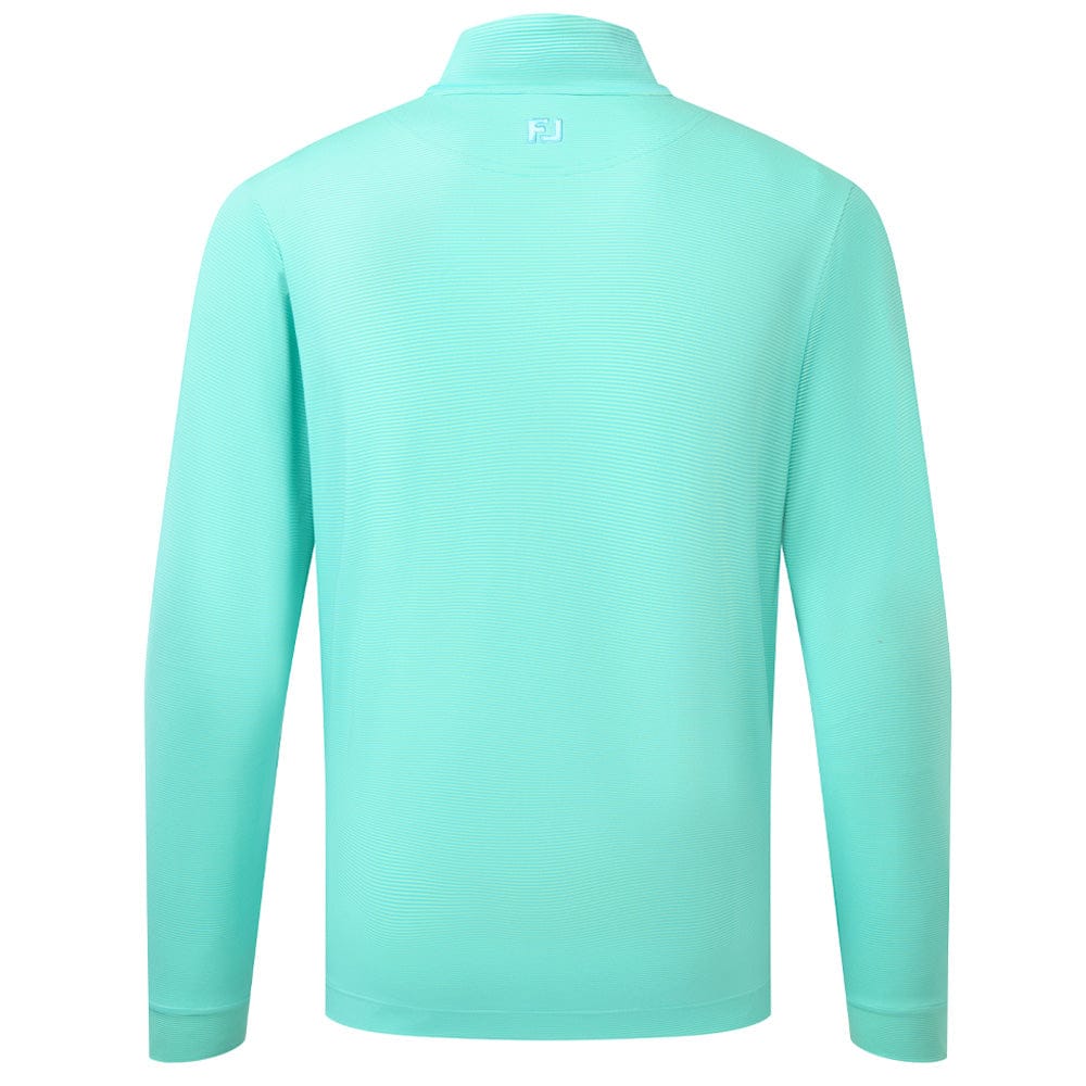 FootJoy Ottoman Stripe Chillout 1/4 Zip Pullover - Blue Reef/Sea Glass - Image 2