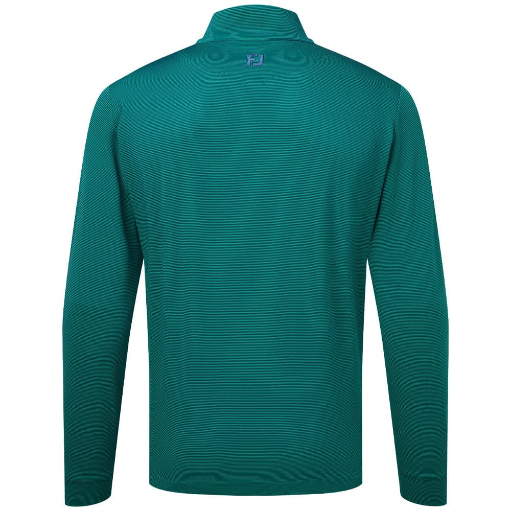 FootJoy Ottoman Stripe Chillout 1/4 Zip Pullover - Navy/Field Green - Image 2