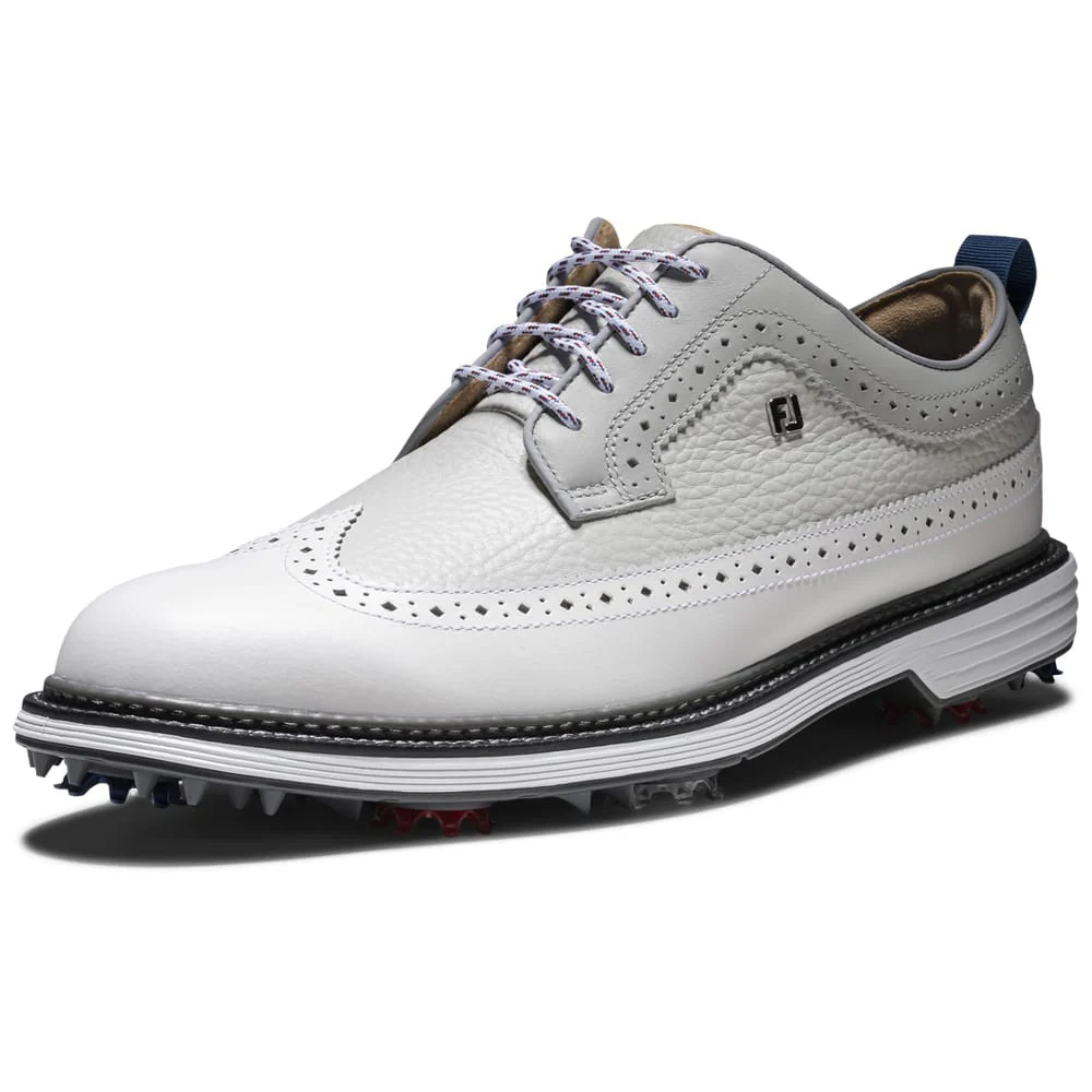 FootJoy Premiere Series Marquis Ltd Edition Waterproof Spiked Shoes  - Mist/White - Image 2