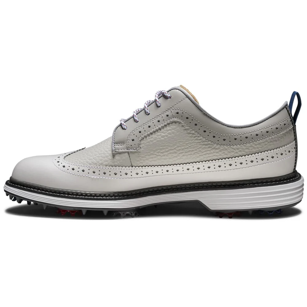 FootJoy Premiere Series Marquis Ltd Edition Waterproof Spiked Shoes  - Mist/White - Image 4