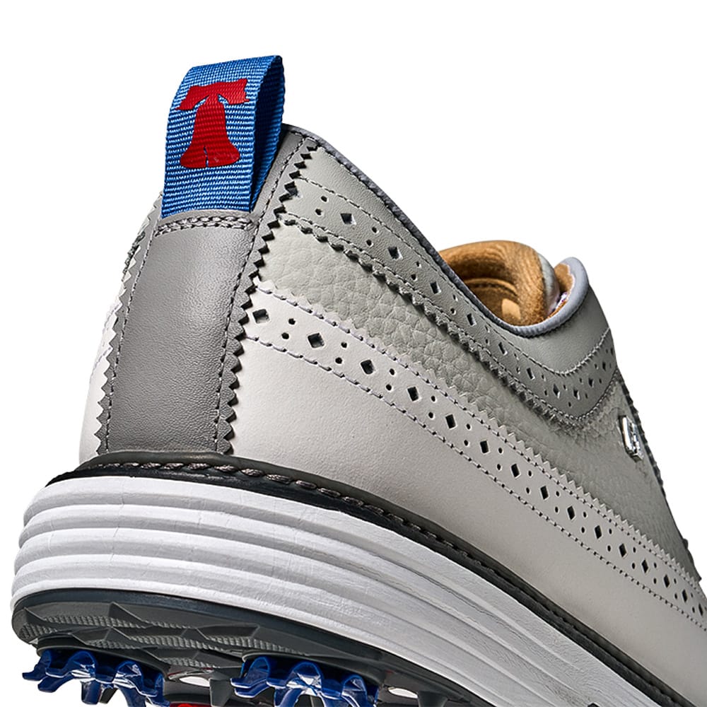 FootJoy Premiere Series Marquis Ltd Edition Waterproof Spiked Shoes  - Mist/White - Image 7