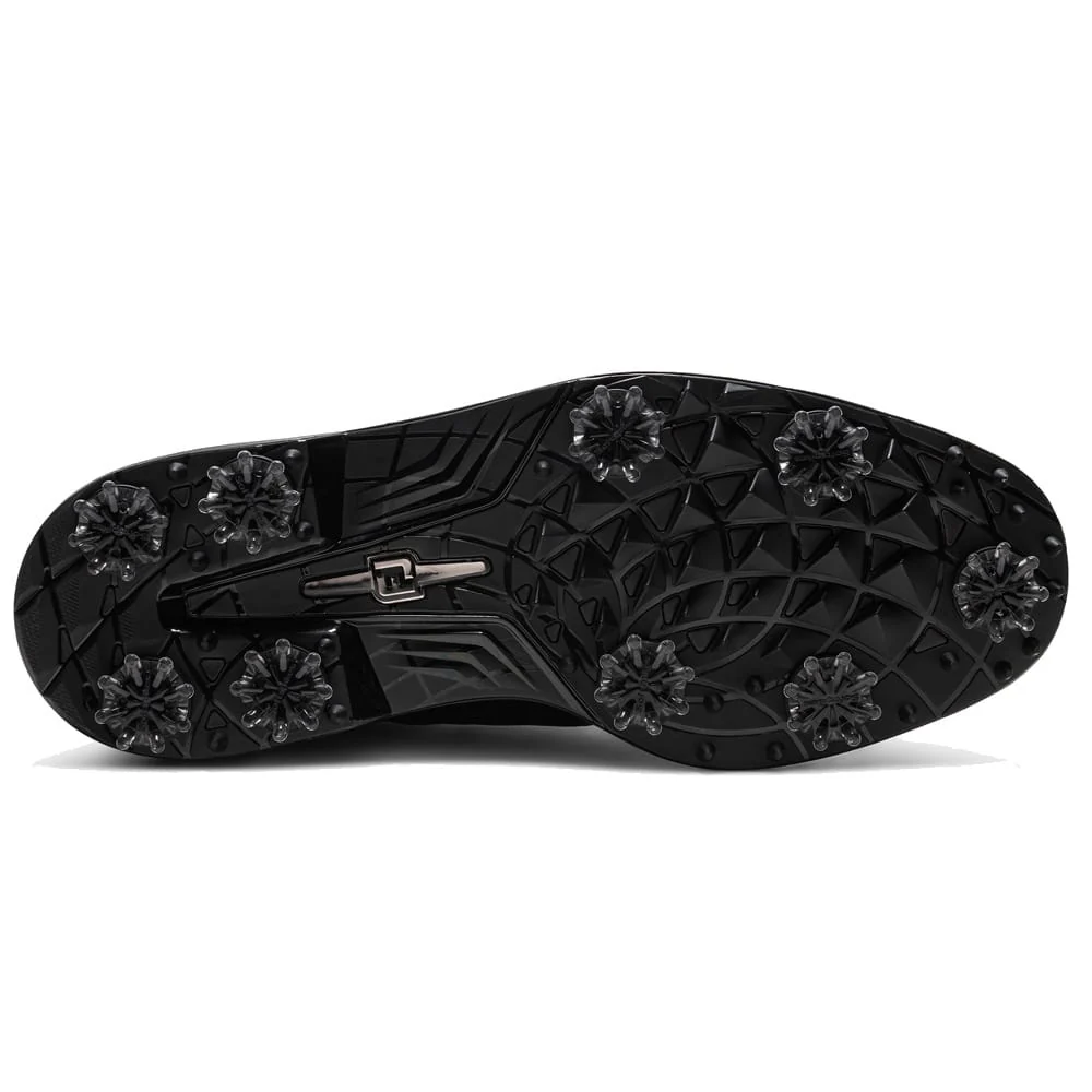 FootJoy Premiere Series Packard Waterproof Spiked Shoes - Black/Black/Dark Grey - Image 2