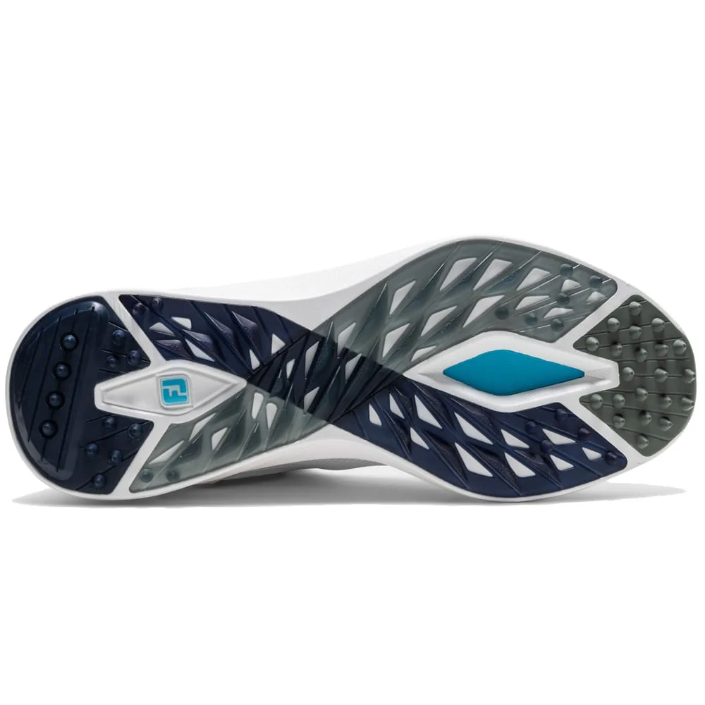 FootJoy Pro SL Boa Waterproof Spikeless Shoes - White/White/Grey - Image 2
