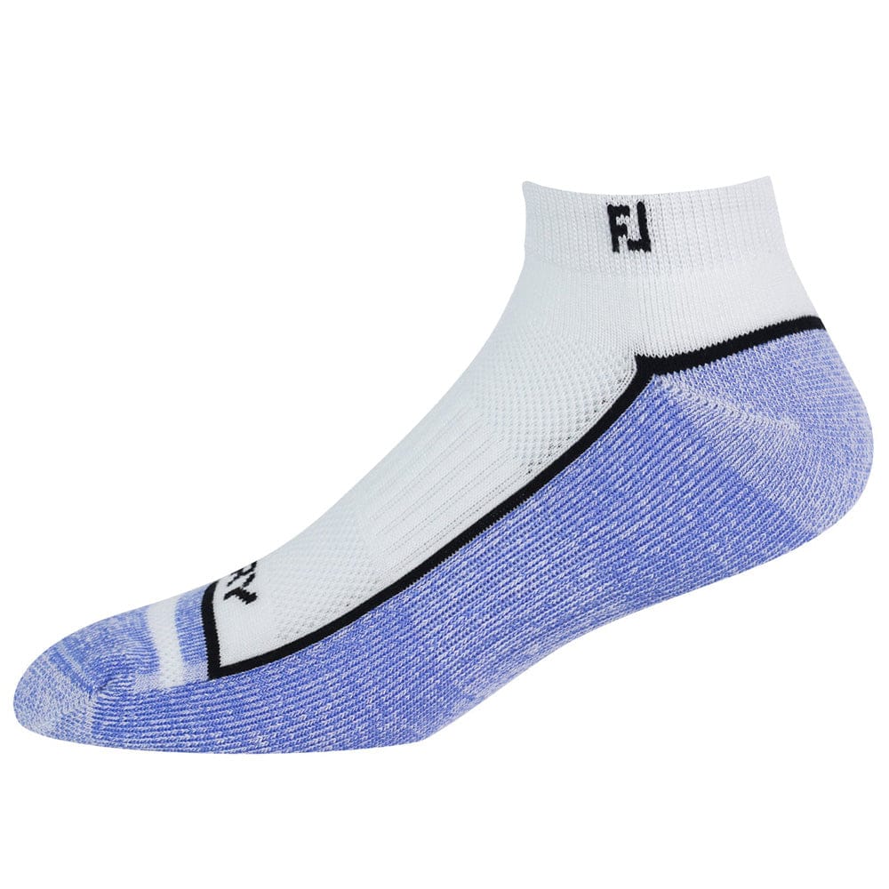 FootJoy Mens ProDry Sport Sock - White/Black/Cobalt