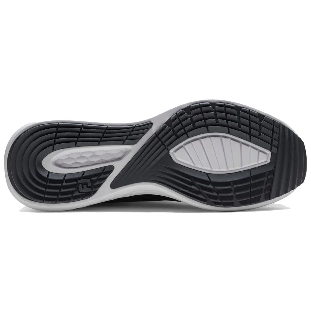 FootJoy Pulse Spikeless Waterproof Shoes - Black/Black/White - Image 2