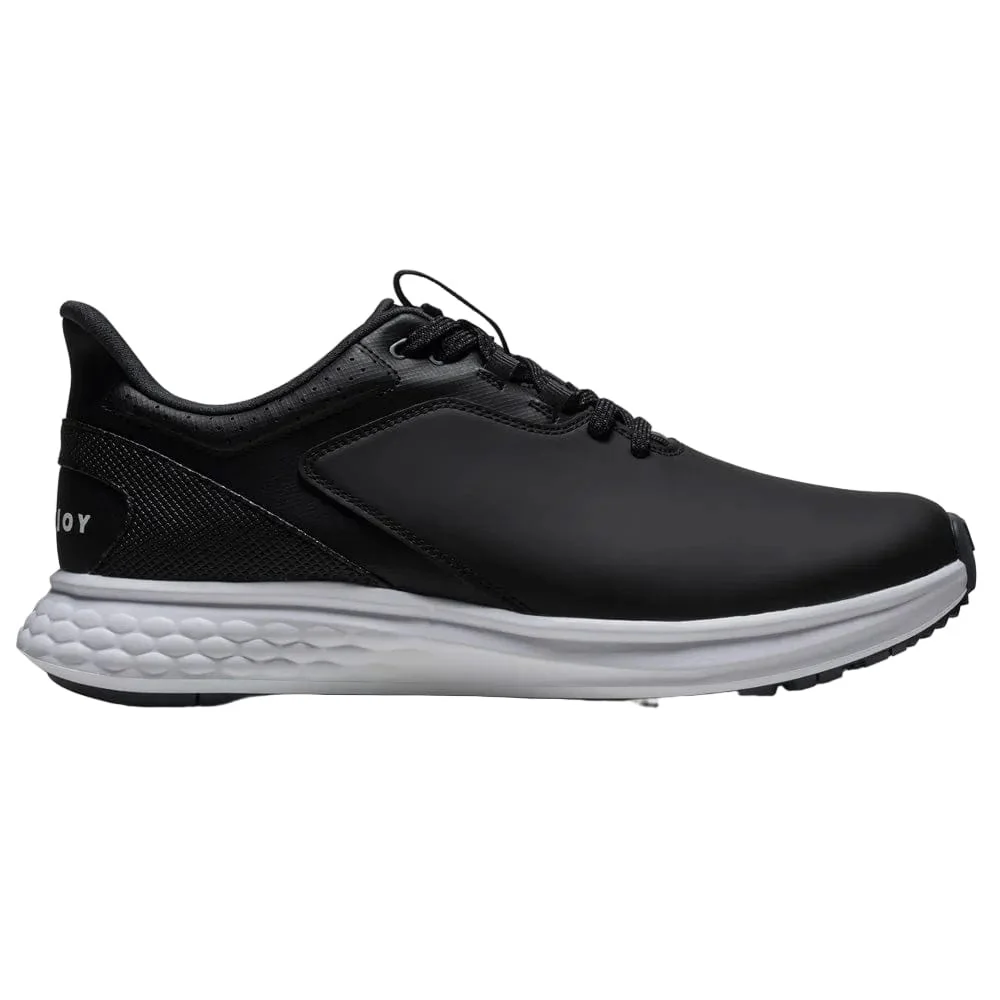 FootJoy Pulse Spikeless Waterproof Shoes - Black/Black/White - Image 5