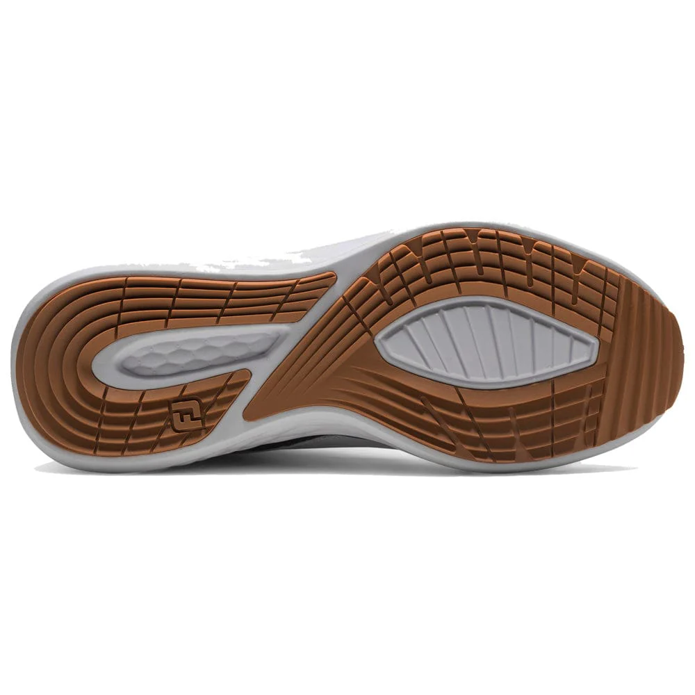 FootJoy Pulse Spikeless Waterproof Shoes - White/Gum/Navy - Image 2